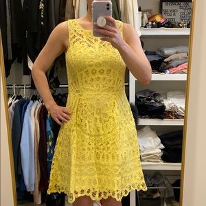 Yellow lace Lilly Pulitzer dress